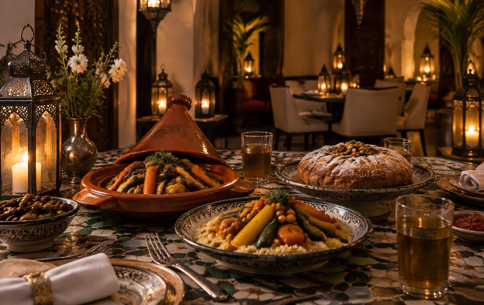 Table marocaine élégante (illustration)